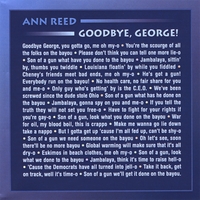 Ann Reed : Goodbye George