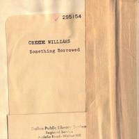CREEDE WILLIAMS: Something Borrowed