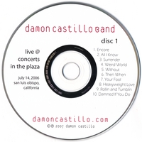 Damon Castillo Band : Live At Concerts In The Plaza (2 Discs)