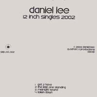 DANIEL LEE: 12 inch singles 2002