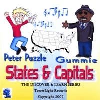 The Discover & Learn Series: : States & Capitals Featuring Peter Puzzle & Gummie