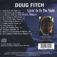 Doug Fitch : Givin' In To The Night