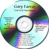 GARY FARRAR: Love Is All That Matters
