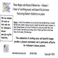 ROBERT GOLDSTICK: Piano Magic and Musical Memories Video (VHS TAPE)- Volume 1