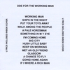 J IRVINE: Ode For The Working Man