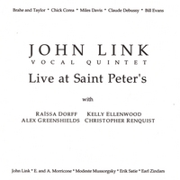 JOHN LINK VOCAL QUINTET: Live at Saint Peter's