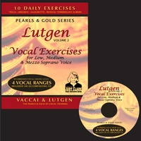 Judy Clark : Lutgen Vocal Exercise CD & Booklet Set, Volume 2: For Low, Medium, & Mezzo Soprano Voices
