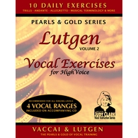 Judy Clark : Lutgen Vocal Exercises for High Voice, Volume 2