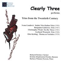 Klopfenstein, Fletcher, Wimunc-Pearson : Clearly Three performs Trios from the 20th Century