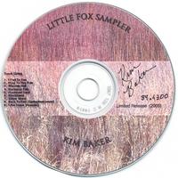 Kim Baker : Little Fox Sampler (Limited Release Compilation CD)