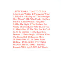 LEFTY JONES BAND: Time To Clean