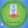 MINISTER JUAN D. LANE: The Open Book Test