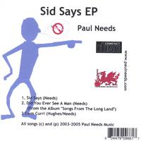 PAUL NEEDS: Sid Says EP IMPORT