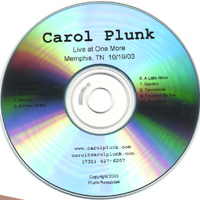 CAROL PLUNK: Live At One More