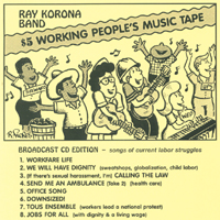 RAY KORONA BAND: $5 Working People's Music Tape