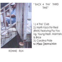 Ronnie Run : Back 4 Tha' Third Time EP
