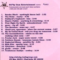 Sticky Gum Sampler - Various South Eastern (USA) Artists : Communists Are Just Part Time Workers