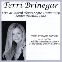 Terri Brinegar : Live at North Texas State University
