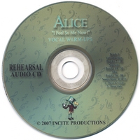 INCITE PRODUCTIONS-Terri New : Alice “I Feel So Me Now!” Rehearsal CD