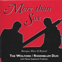 Wolford/Rosenblum Duo : More Than Sax